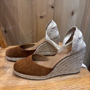 CASTAÑER Suede Wedge Espadrilles